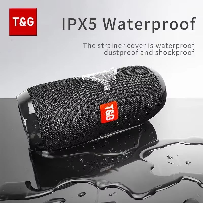 TG117 Portable Bluetooth Speaker Outdoor Wireless Woofer Free Call FM TF Card USB Flash Drive Connect Mobile Phone Tablet TV